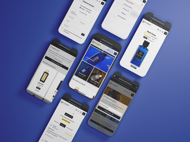 Al Ambra Perfumes - E-commerce, Web Development