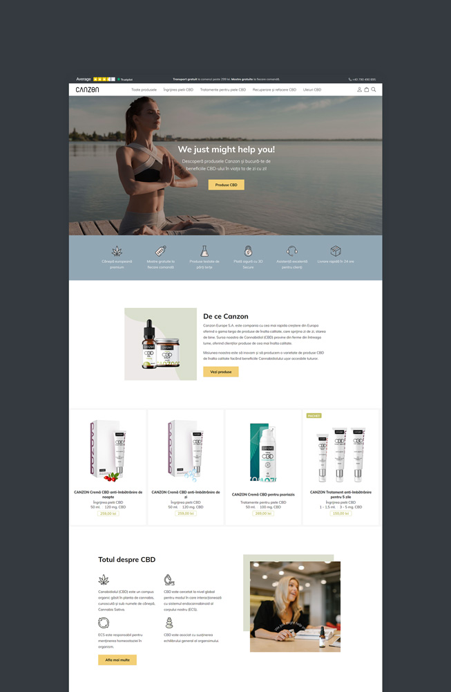 Canzon - E-commerce, Web Development