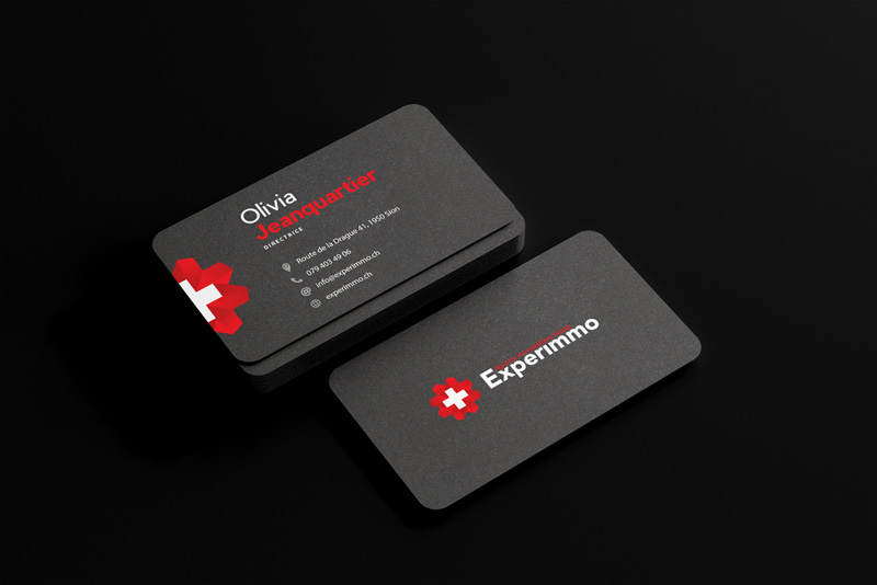 Experimmo - Visit Cards, Graphic Design