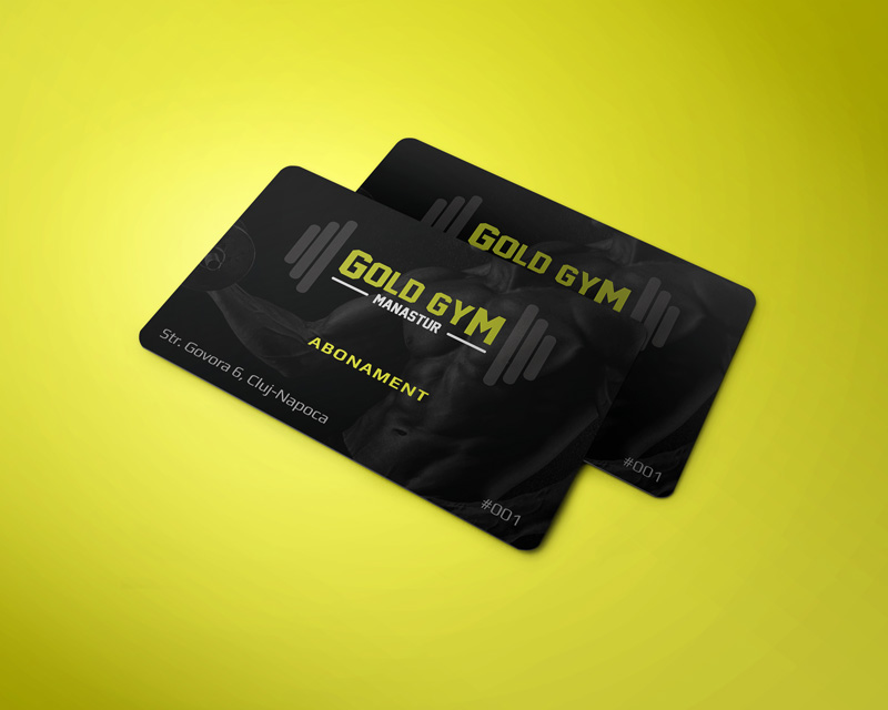 Gold Gym - Graphic Design, Cards
