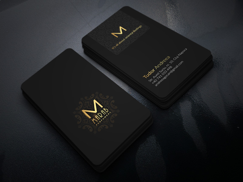 Marab Perfumery - Graphic Design, Visit cards