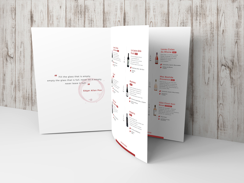 People - Graphic Design, Restaurant Menu