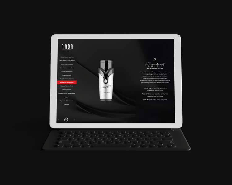 Rada Perfumes - Web Application, Web Development