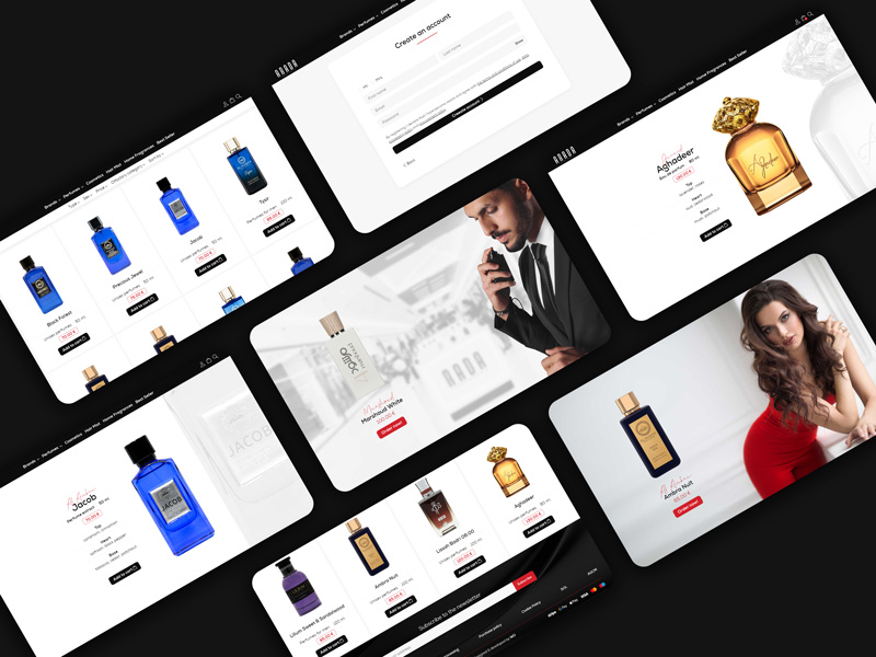 Rada Perfumes - E-commerce, Web Development